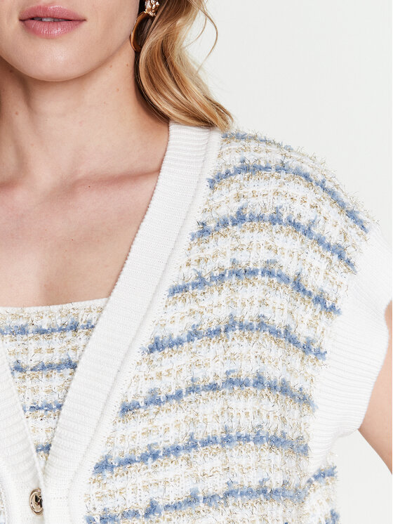 Cardigan Amy W3GR31 Z36U0 Blu Relaxed Fit