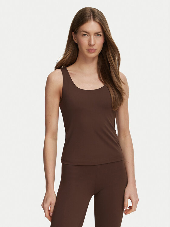 Guess Guess Top V6BP09 K6727 Smeđa Slim Fit