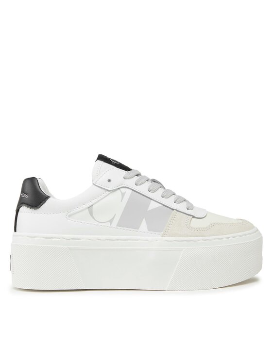 Calvin Klein Jeans Calvin Klein Jeans Αθλητικά Cupsole Flatform Mix Lth Wn YW0YW01227 Λευκό