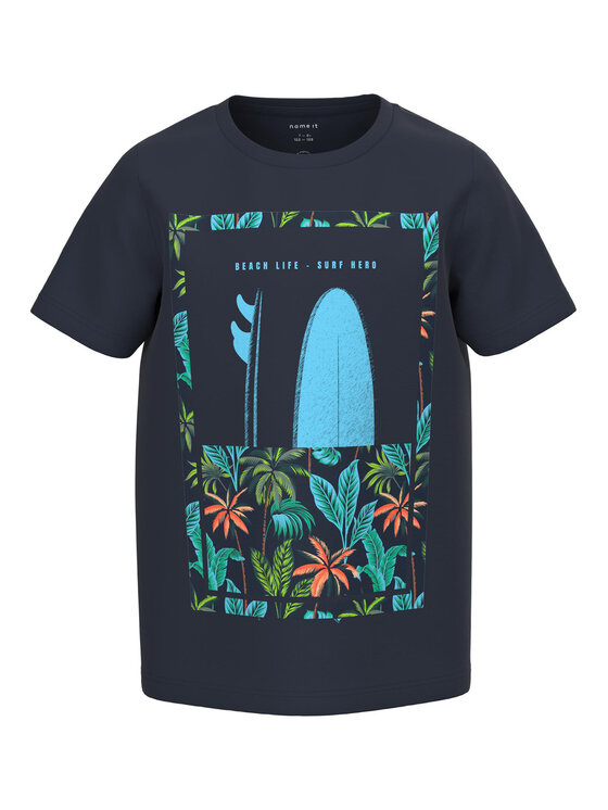 NAME IT Tricou 13213976 Bleumarin Regular Fit