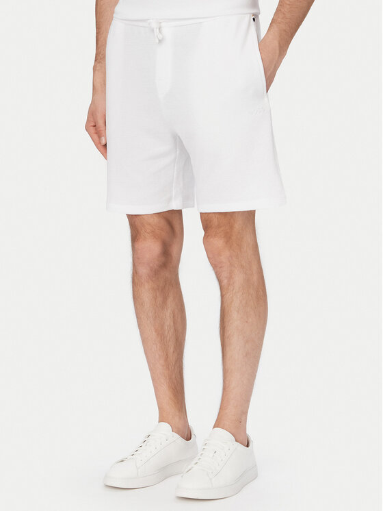 BOSS BOSS Spordišortsid 50535884 Valge Regular Fit