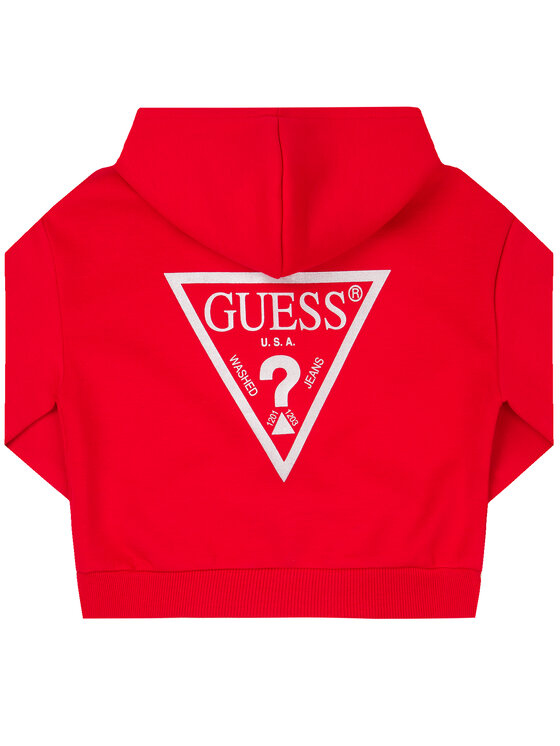 Guess Guess Džemperis J01Q01 K9LH0 Raudona Regular Fit