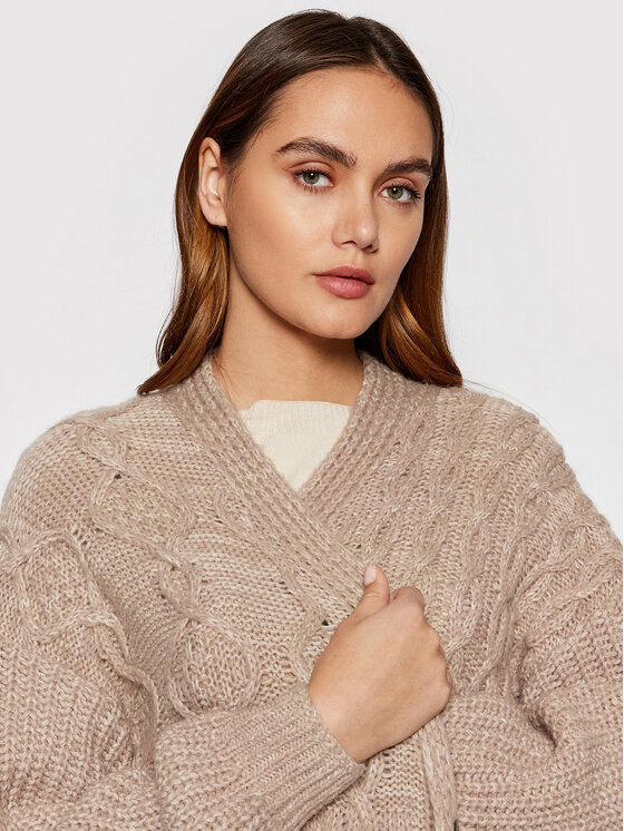 United Colors Of Benetton United Colors Of Benetton Kardigan 114UDN002 Beež Relaxed Fit