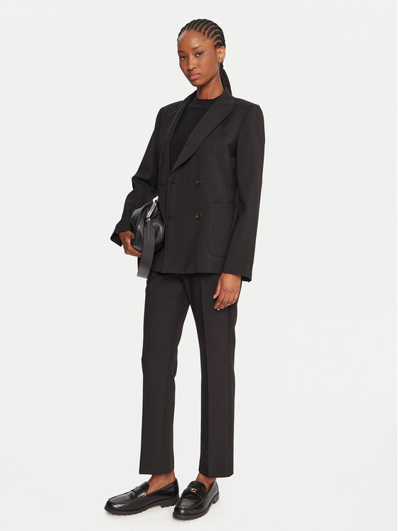Weekend Max Mara Weekend Max Mara Marynarka Ornati 2525046012 Czarny Slim Fit