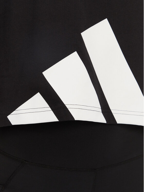 adidas adidas T-Shirt Essentials Big Logo Boyfriend JG8736 Černá Loose Fit