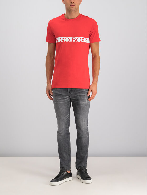 Boss Boss Marškinėliai 50407600 Raudona Slim Fit