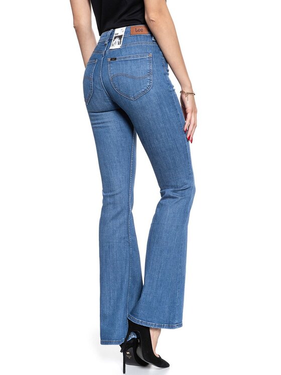 Lee Lee Jeansy BREESE Niebieski Loose Fit