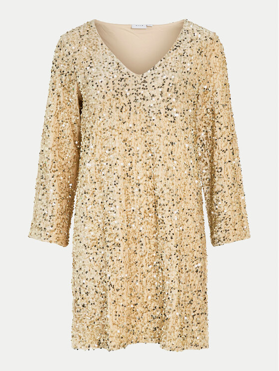 Vila Vila Coctailkleid Faith 14102265 Beige Regular Fit