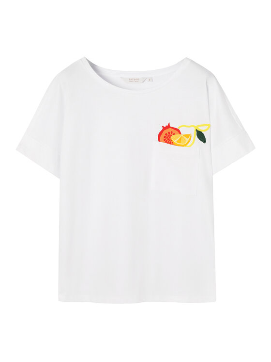 TATUUM TATUUM T-Shirt MONKI Bílá Classic Fit