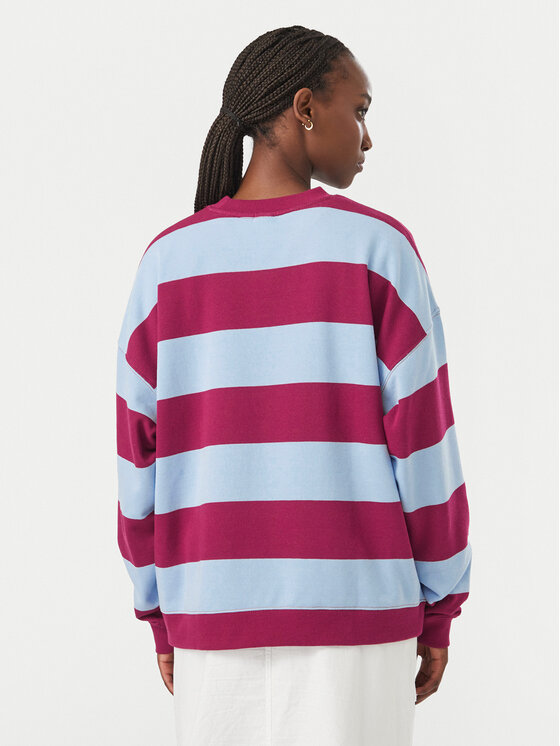 Roxy Roxy Суитшърт Strictly Stripes ERJFT05071 Бордо Regular Fit