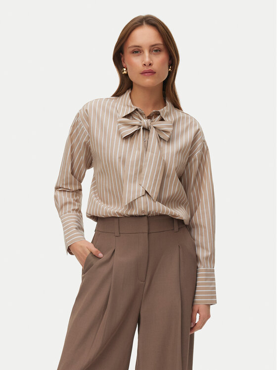 Vero Moda Vero Moda Košile Islunn 10342449 Béžová Regular Fit
