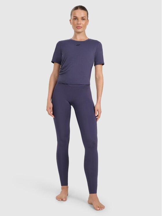 4F 4F Leggings 4FWAW25TFTIF369-31S Blu scuro Authentic Slim Fit