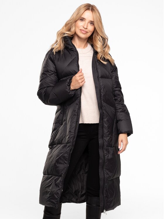 Perso Perso Dámska bunda BLH253527FX Čierna Regular Fit