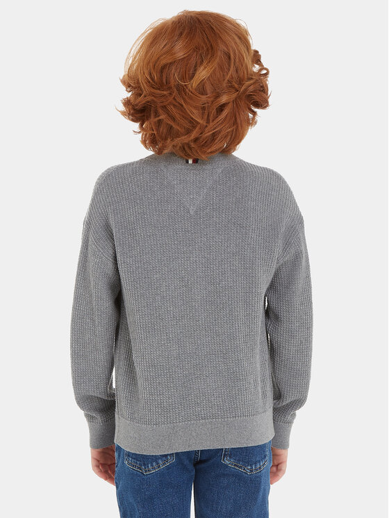 Tommy Hilfiger Tommy Hilfiger Sweter Essential KB0KB08504 Szary Regular Fit