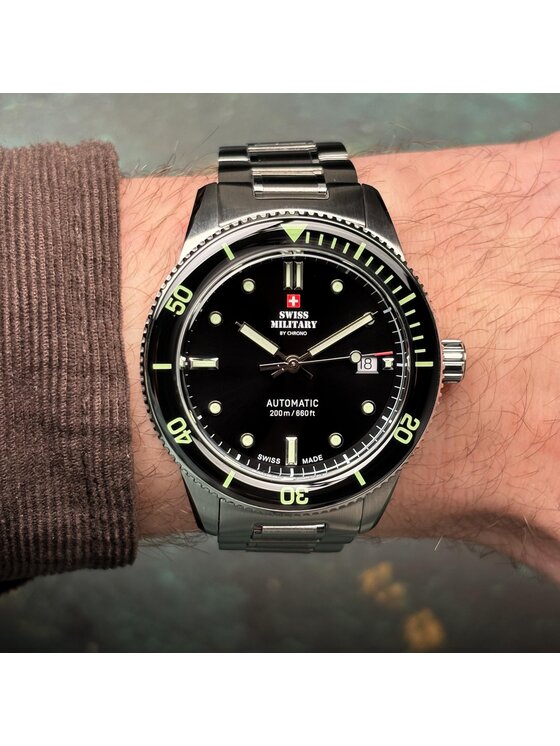 Swiss Military by Chrono Swiss Military by Chrono Hodinky SMA34106.01 Strieborná