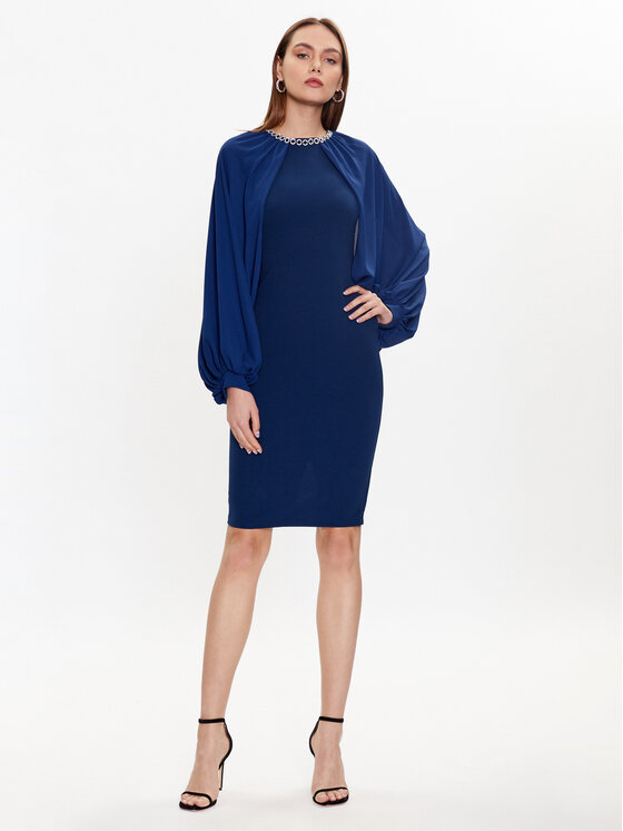 Rinascimento Rinascimento Kokteiļkleita CFC0018940002 Tumši zils Regular Fit
