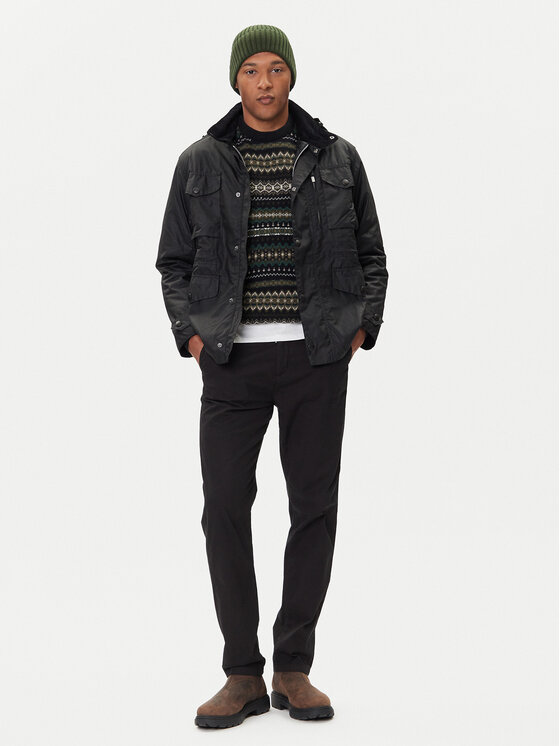 Barbour Barbour Übergangsjacke Sapper MWX0020BK71 Schwarz Regular Fit