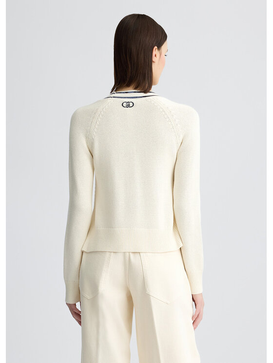 Liu Jo Liu Jo Cardigan CA5110MS016M9090 Bianco Regular Fit