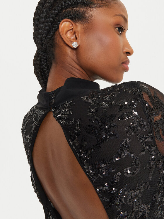 ViCOLO ViCOLO Bodijs TS0270 Melns Slim Fit