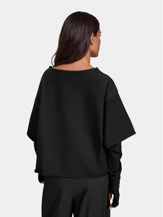 MADE BY SOCIETY MADE BY SOCIETY T-Shirt WIDE LAYER - T27902 Czarny Basic Fit
