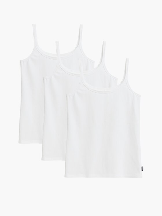 Atlantic Atlantic Top Basic Biały Regular Fit