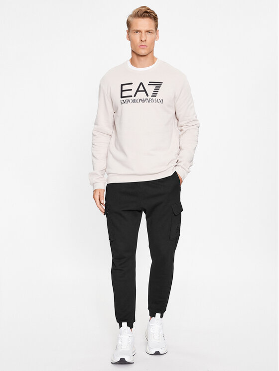 EA7 Emporio Armani EA7 Emporio Armani Felpa 6RPM16 PJSLZ 1716 Écru Regular Fit