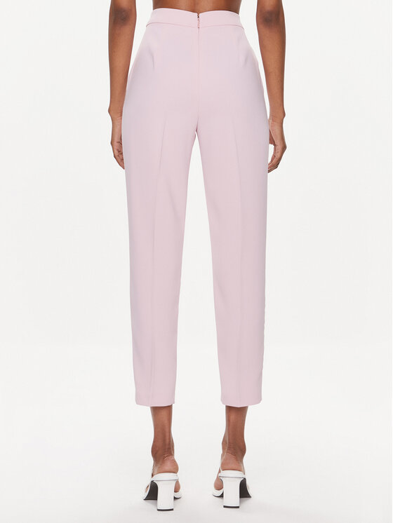 PINKO Pinko Hlače iz tkanine Parano 102861 7624 Roza Regular Fit