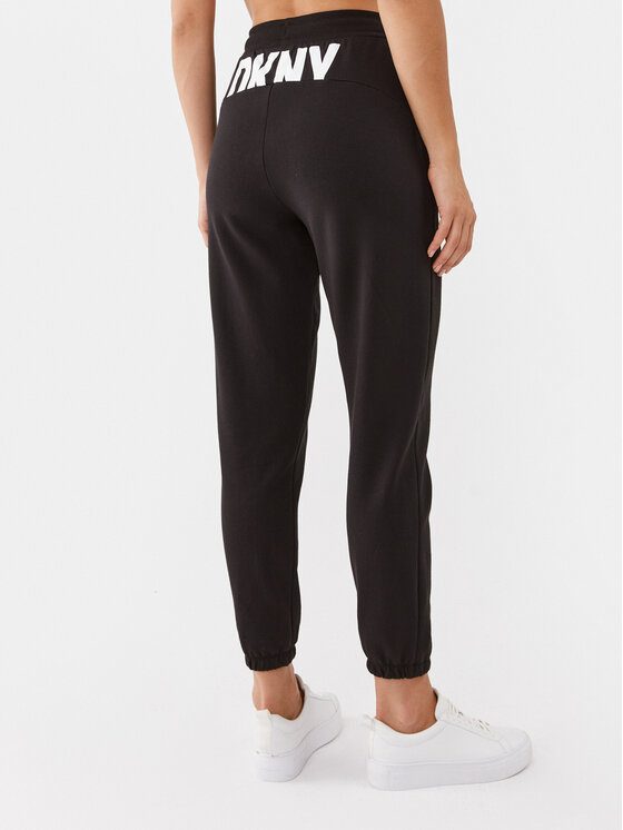 DKNY DKNY Spodnji del trenirke YI2822670 Črna Regular Fit