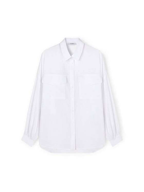 Motivi Motivi Camicia 50146000031N011 Bianco Over Fit