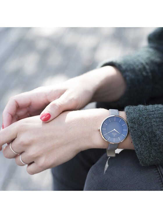Obaku Obaku Zegarek V185LXVJRJ Szary