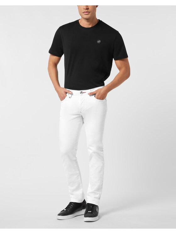PHILIPP PLEIN PHILIPP PLEIN Jeansy 24463 Biały Regular Fit