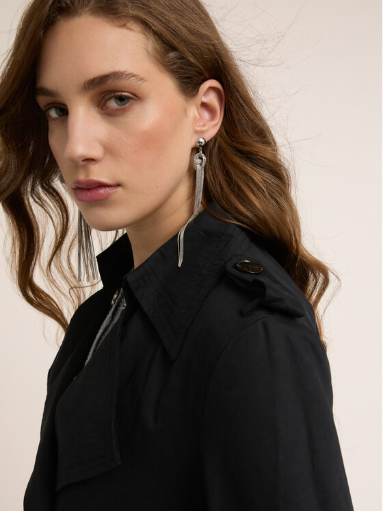 Motivi Motivi Cappotto 0058Q100650N033 Nero Regular Fit