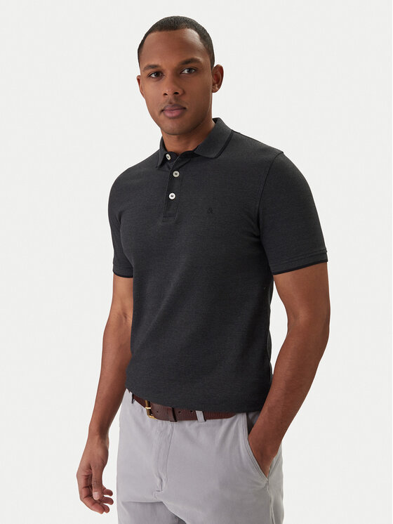 Jack & Jones Jack & Jones Polo marškinėliai Paulos 12136668 Juoda Slim Fit