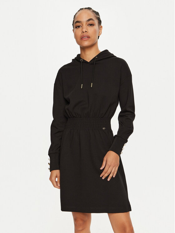 Gaudi Gaudi Kleid für den Alltag 421BD14007 Schwarz Regular Fit