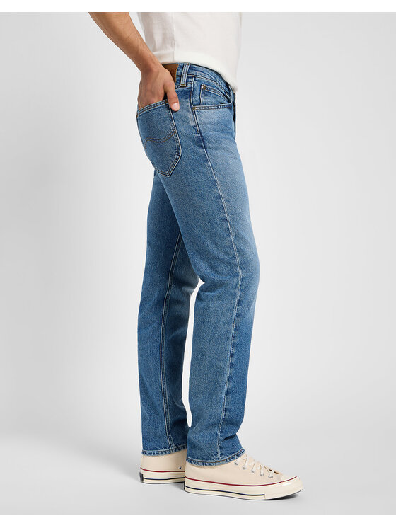 Lee Lee Jeansy DAREN ZIP FLY Niebieski Regular Fit