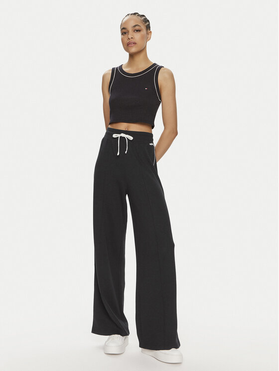 Tommy Hilfiger Tommy Hilfiger Melegítő alsó UW0UW05237 Sötétkék Relaxed Fit