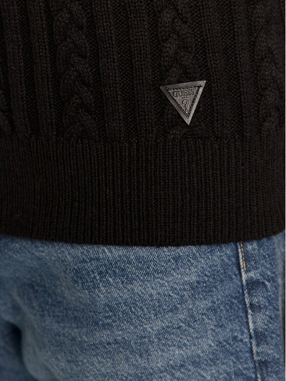 Guess Guess Rolák M4BR18 Z3HD1 Čierna Regular Fit