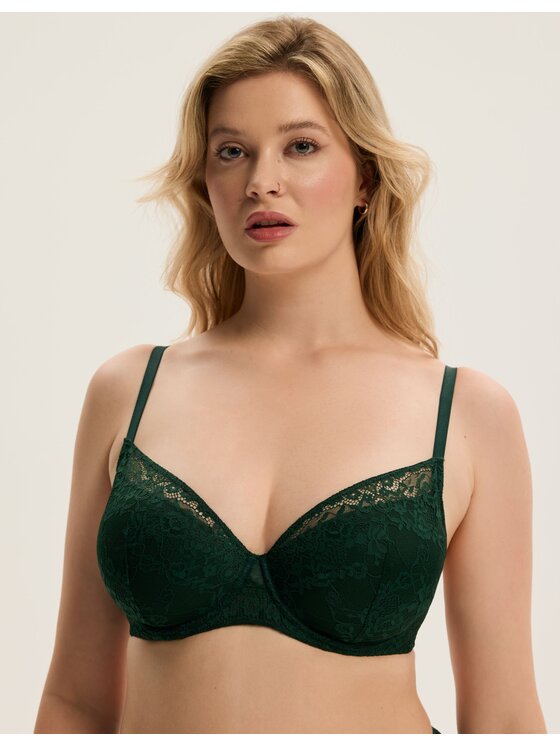 Esotiq Esotiq Biustonosz push-up 43572 Zielony