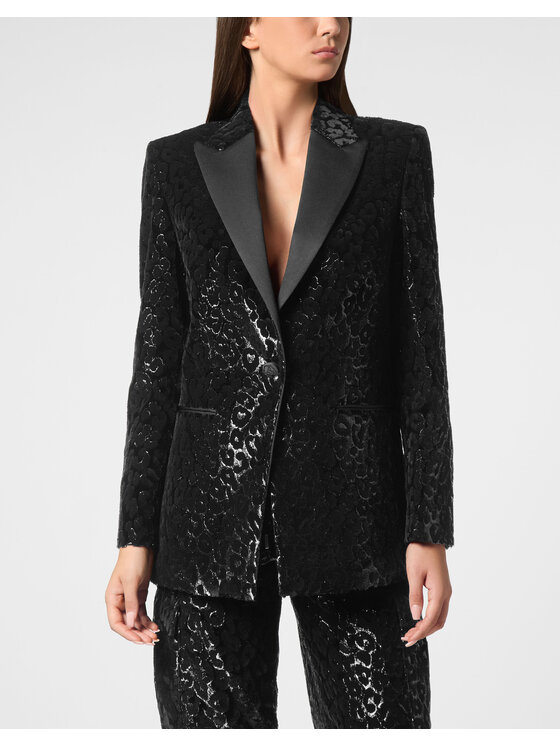 PHILIPP PLEIN PHILIPP PLEIN Giacca da abito 18787 Nero Loose Fit