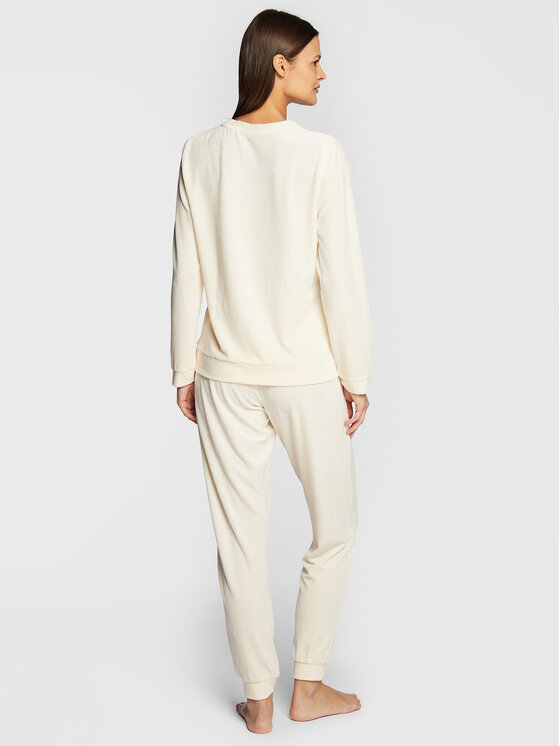 Selmark Selmark Pijama Basica P3773 Bej Regular Fit