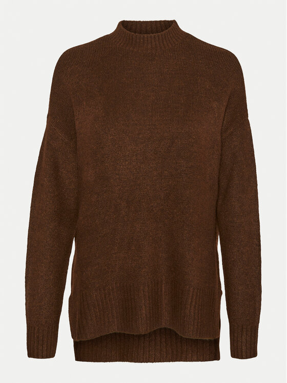 Vero Moda Vero Moda Sweter 10269229 Brązowy Loose Fit