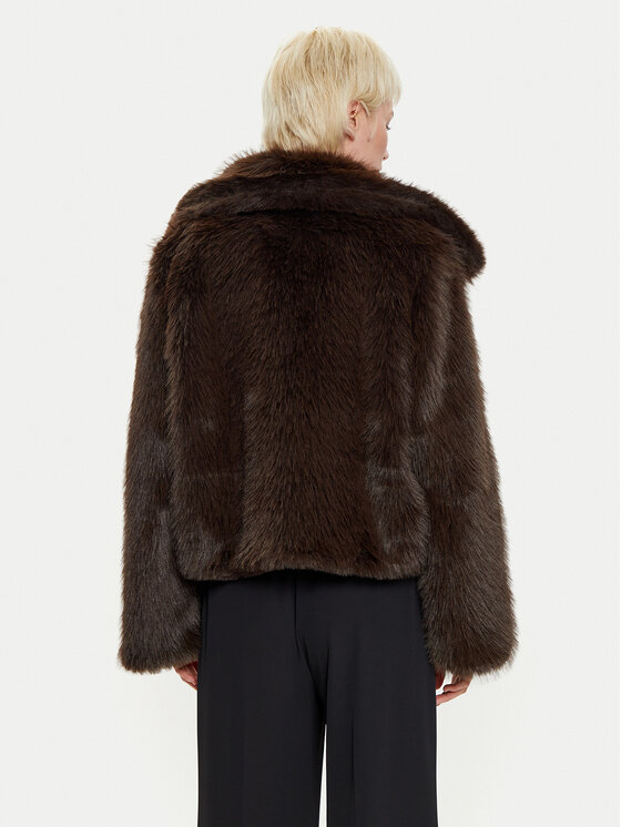 Haveone Haveone Krzno KLA-M016 Rjava Loose Fit