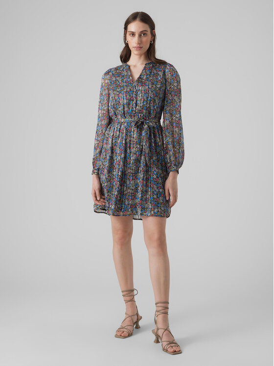 Vero Moda Vero Moda Vsakodnevna obleka Abby 10291789 Pisana Regular Fit