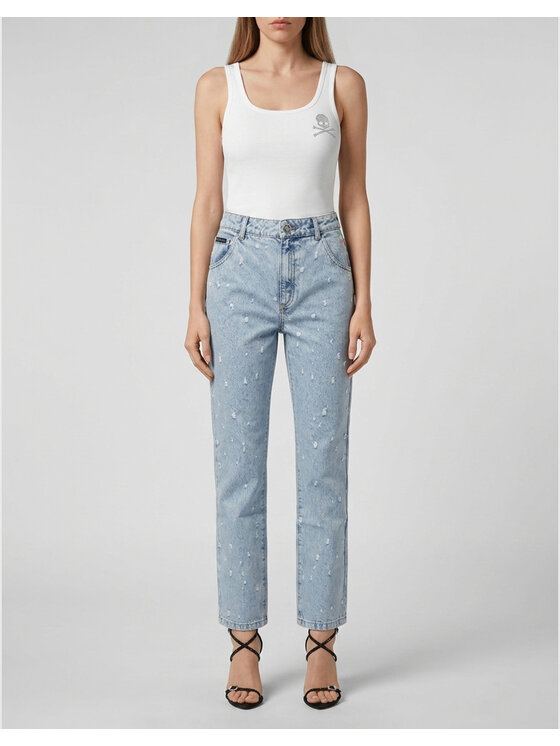 PHILIPP PLEIN PHILIPP PLEIN Jeans 31767 Blu Straight Fit