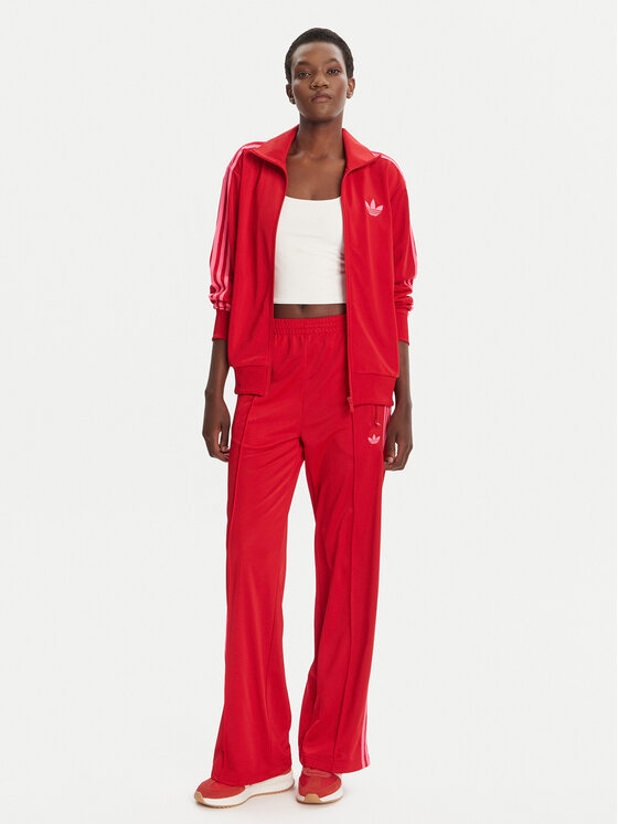 adidas adidas Bluza adicolor Classic Firebird JW3665 Czerwony Loose Fit