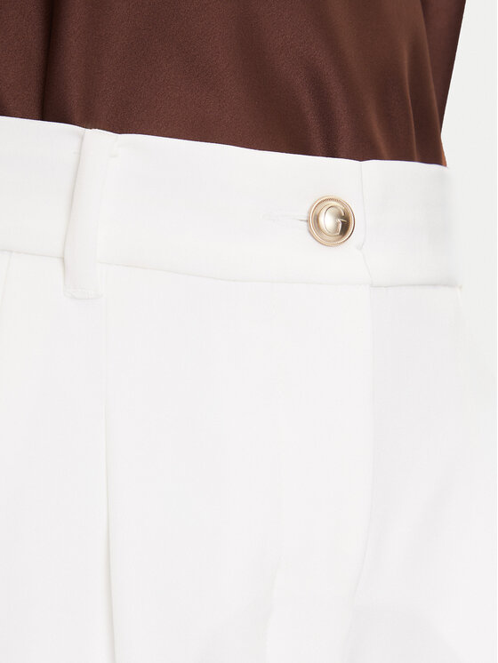 Guess Guess Palazzo hlače W5GB02 WH9Y2 Bijela Wide Leg