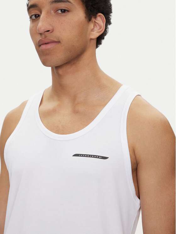 Jack&Jones Jack&Jones Tank top Fusion 12276614 Alb Regular Fit