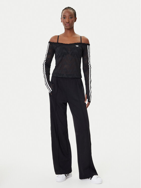 adidas adidas Sporta bikses Firebird Lace KD0351 Melns Loose Fit