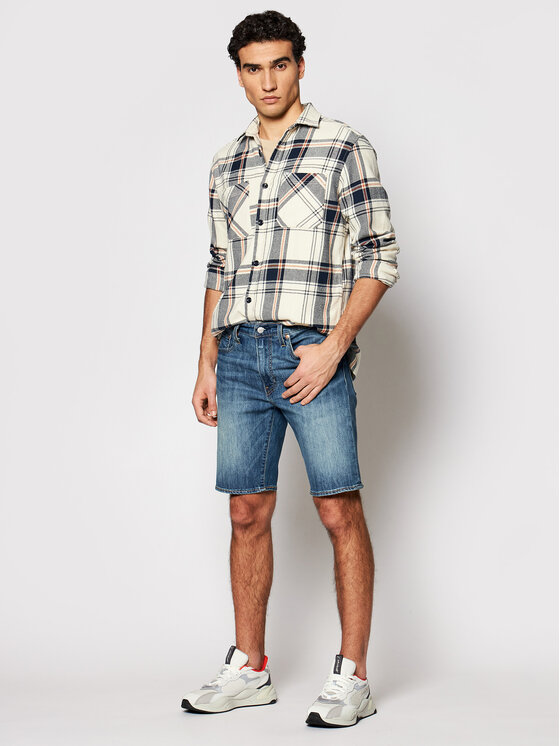 Pantaloncini di jeans 39864-0016 Blu scuro Regular...