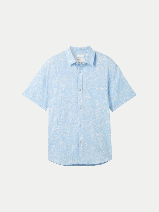 Tom Tailor Denim Tom Tailor Denim Koszula 1040161 Błękitny Relaxed Fit